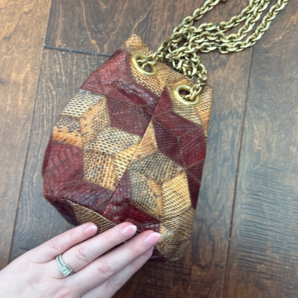Delphine Delafon Patchwork Python Bucket Bag - image 8